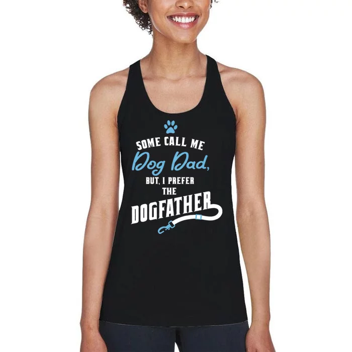 Dog Dad FatherS Day Women's Racerback Tank