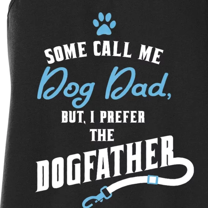 Dog Dad FatherS Day Women's Racerback Tank