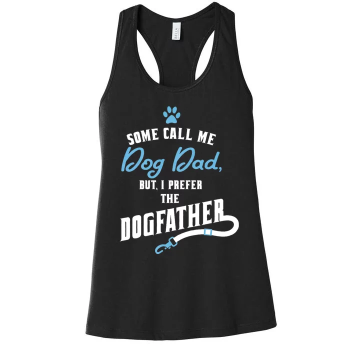 Dog Dad FatherS Day Women's Racerback Tank