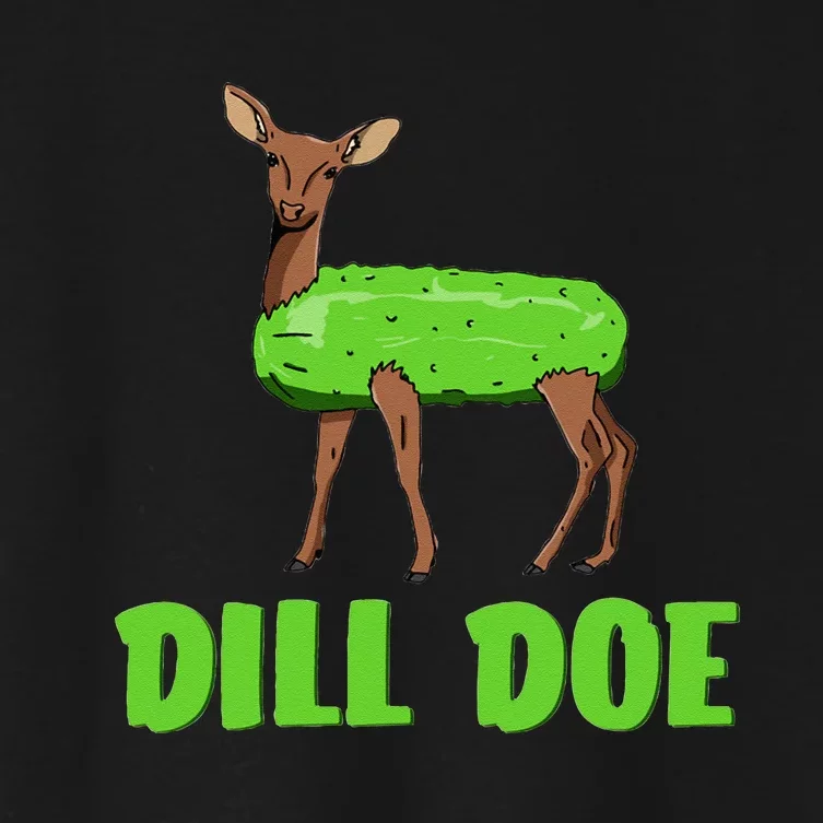 Dill Doe Funny Adult Humor Funny Nature Deer Redneck Women's Crop Top Tee