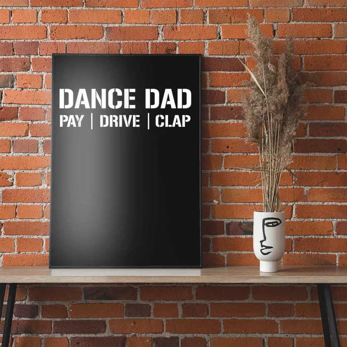 Dance Dad Funny Dancing Daddy Proud Dancer Dad I Finance Poster