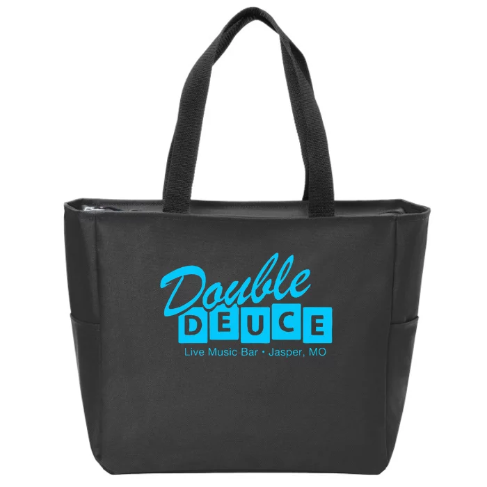 Double Deuce Funny Road Side Bar House Zip Tote Bag