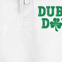 Dublin Down Funny St Patricks Day Dry Zone Grid Performance Polo