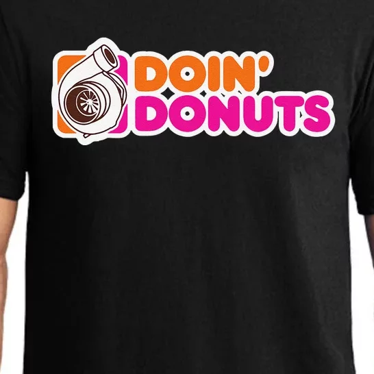 Doin Donuts Funny Racing & Drift Car Enthusiast Pajama Set