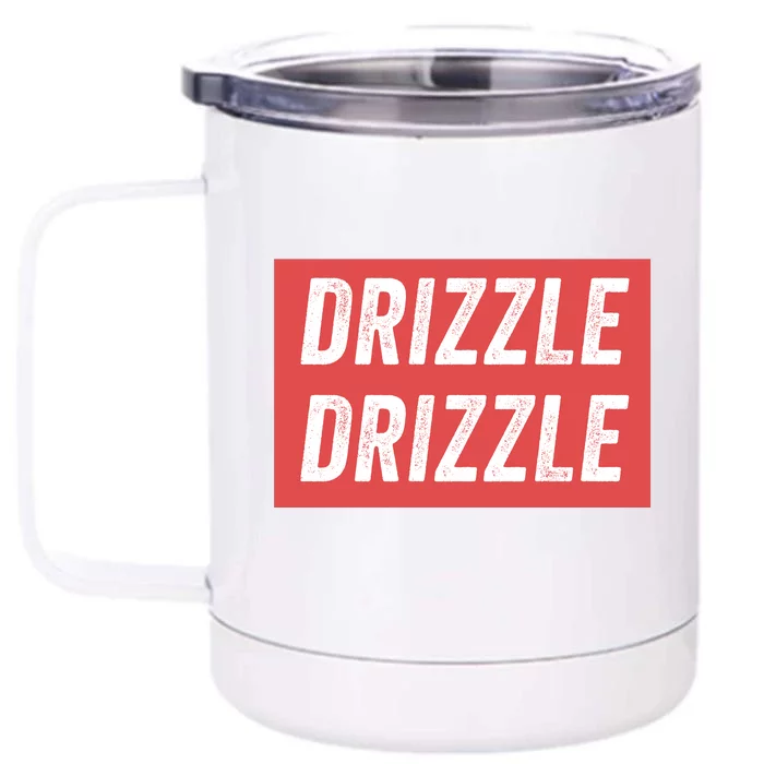 Drizzle Drizzle Funny Soft Guy Era Meme Funny Meme Hilarious Sarcasm Trendy Front & Back 12oz Stainless Steel Tumbler Cup