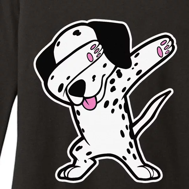 Dalmatian Dabbing Funny Dalmation Dab Dog Dance Womens CVC Long Sleeve Shirt