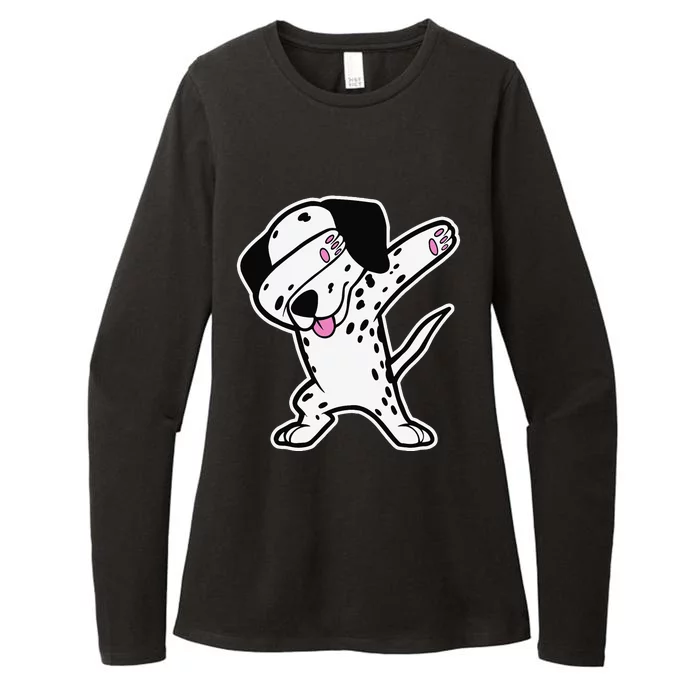 Dalmatian Dabbing Funny Dalmation Dab Dog Dance Womens CVC Long Sleeve Shirt