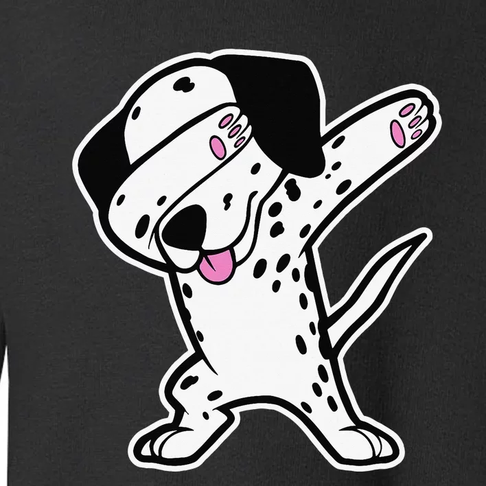 Dalmatian Dabbing Funny Dalmation Dab Dog Dance Toddler Sweatshirt