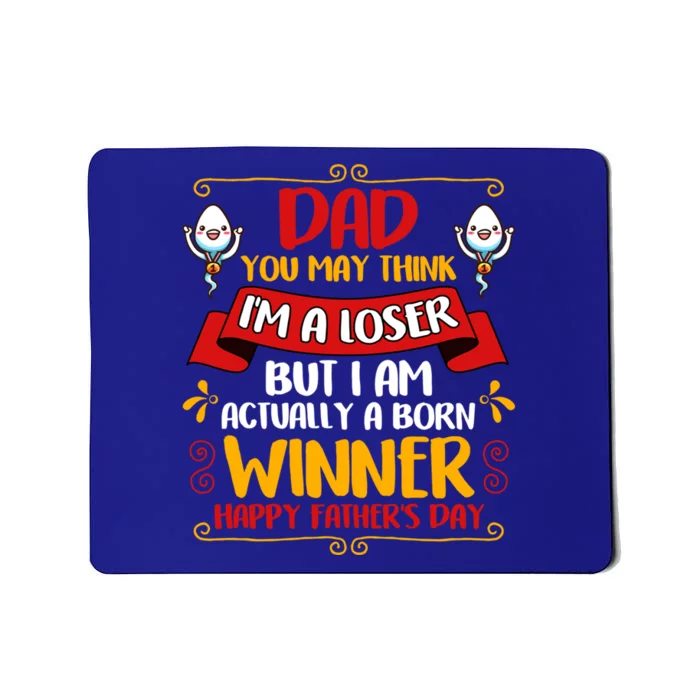 Dear Dad Funny Father Graphic Fatherhood Papa Gift Mousepad