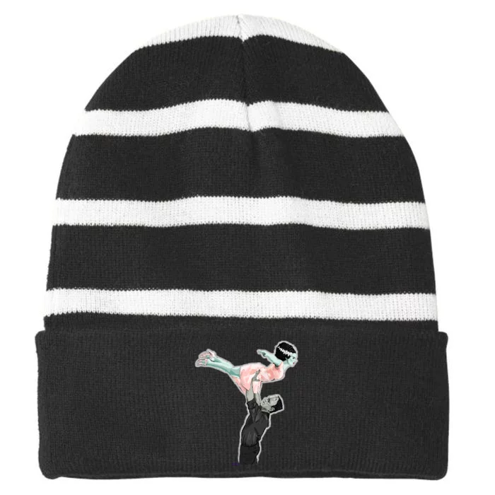 Dirty Dancing Frankenstein Striped Beanie with Solid Band