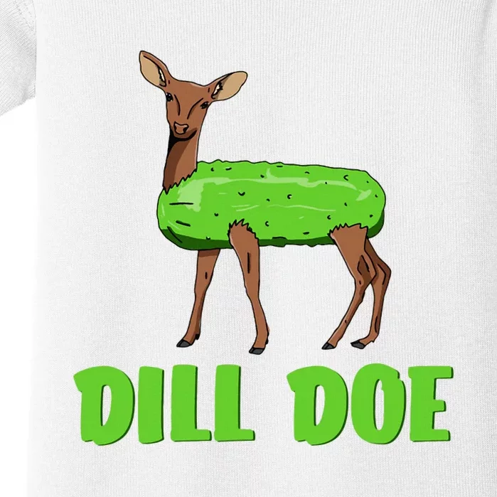 Dill Doe Funny Humor Funny Nature Deer Redneck Baby Bodysuit