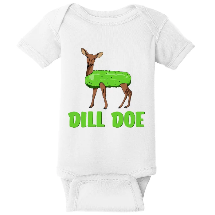 Dill Doe Funny Humor Funny Nature Deer Redneck Baby Bodysuit