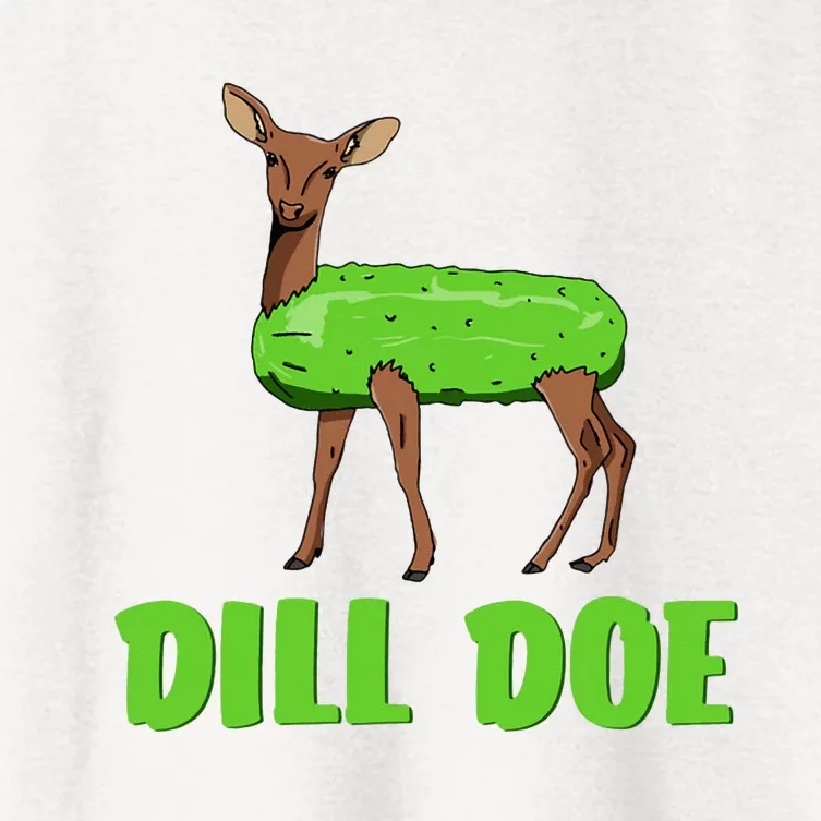 Dill Doe Funny Humor Funny Nature Deer Redneck Women's Crop Top Tee