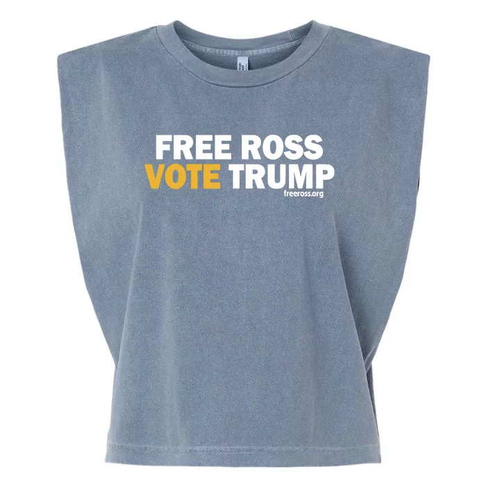 Diligent Denizen Free Ross Vote Donald Trump Garment-Dyed Women's Muscle Tee