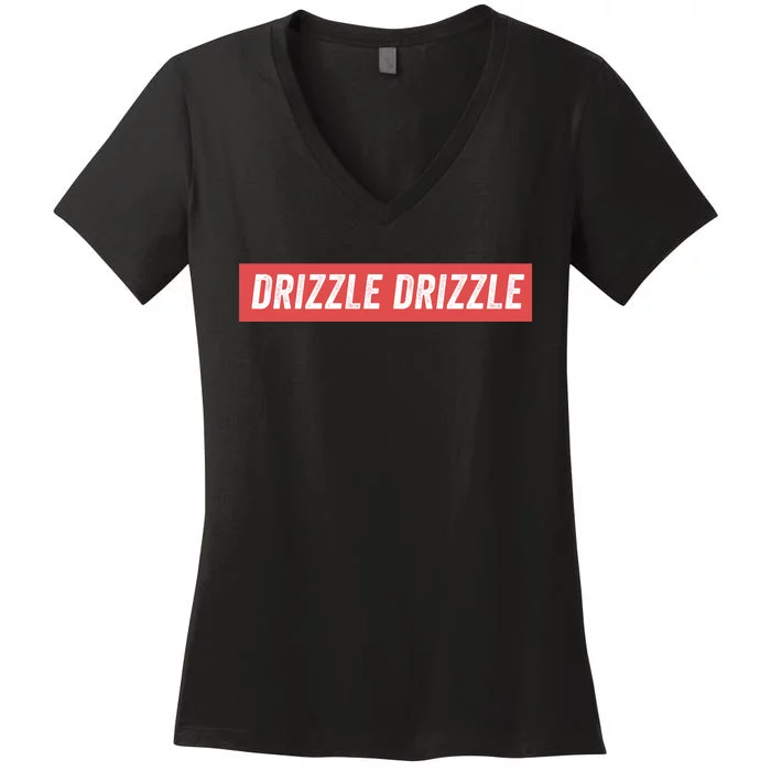 Drizzle Drizzle Funny Soft Guy Era Meme Funny Meme Quirky Sarcasm Trendy Women's V-Neck T-Shirt