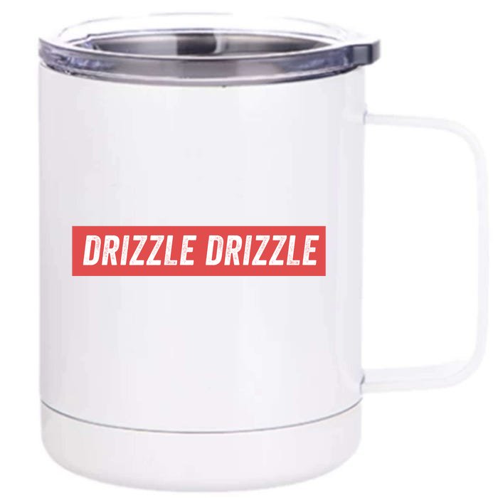 Drizzle Drizzle Funny Soft Guy Era Meme Funny Meme Quirky Sarcasm Trendy Front & Back 12oz Stainless Steel Tumbler Cup