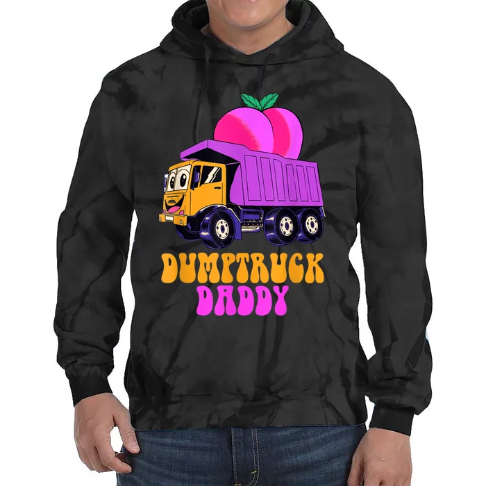 Dumptruck Daddy Funny Tie Dye Hoodie