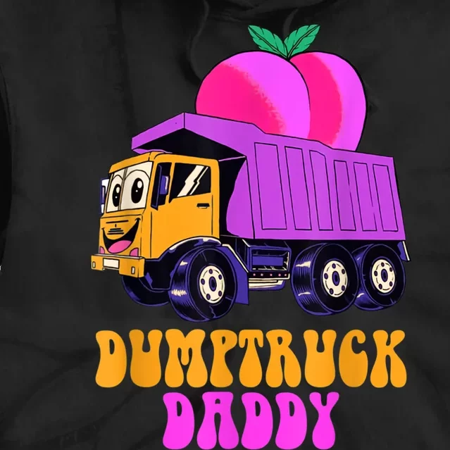 Dumptruck Daddy Funny Tie Dye Hoodie