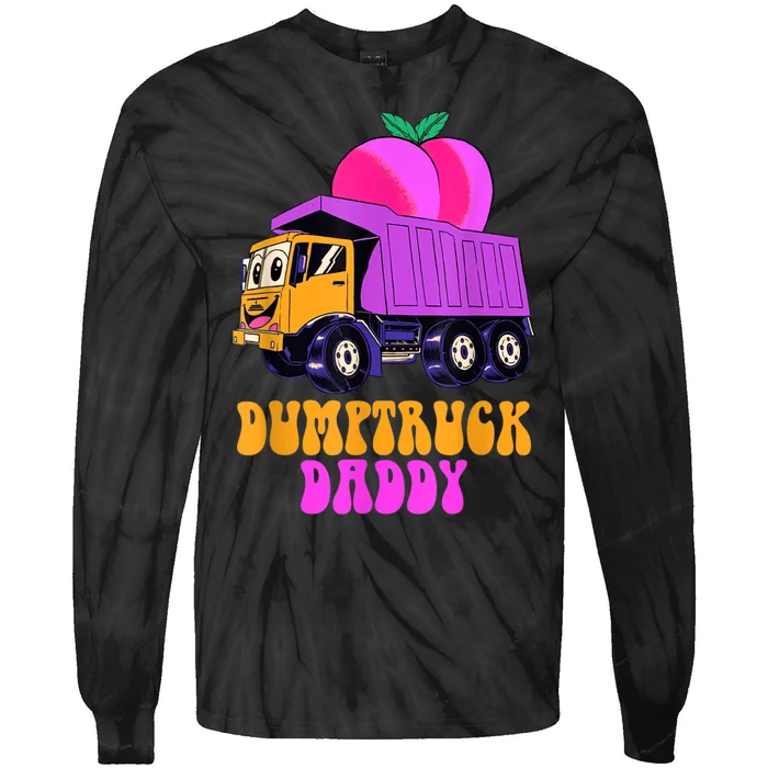 Dumptruck Daddy Funny Tie-Dye Long Sleeve Shirt