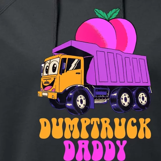 Dumptruck Daddy Funny Performance Fleece Hoodie