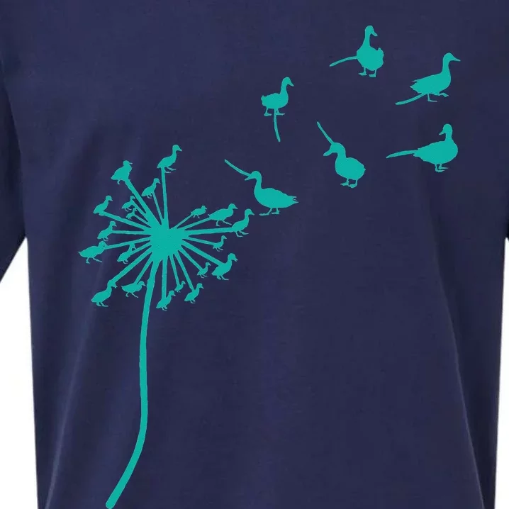 Dandelion duck Flower mom mother's day Sueded Cloud Jersey T-Shirt