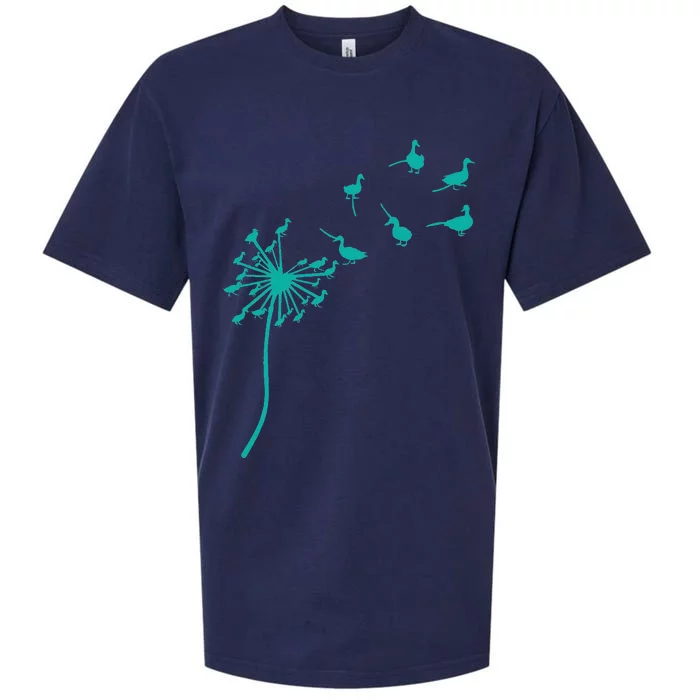 Dandelion duck Flower mom mother's day Sueded Cloud Jersey T-Shirt