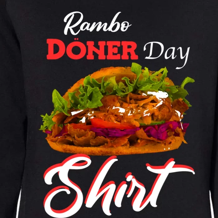 Doner Day Fan Top Fashion Kebab Tourism Gift Womens California Wash Sweatshirt