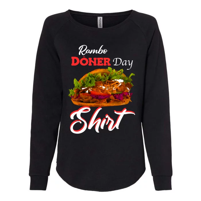 Doner Day Fan Top Fashion Kebab Tourism Gift Womens California Wash Sweatshirt