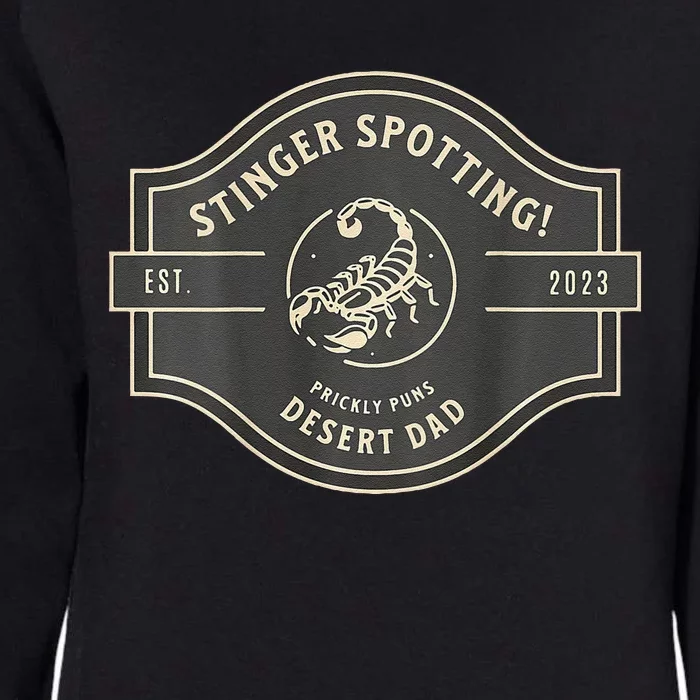 Desert Dad Fun Logo Stinger Spotting! Womens California Wash Sweatshirt