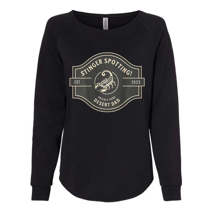 Desert Dad Fun Logo Stinger Spotting! Womens California Wash Sweatshirt