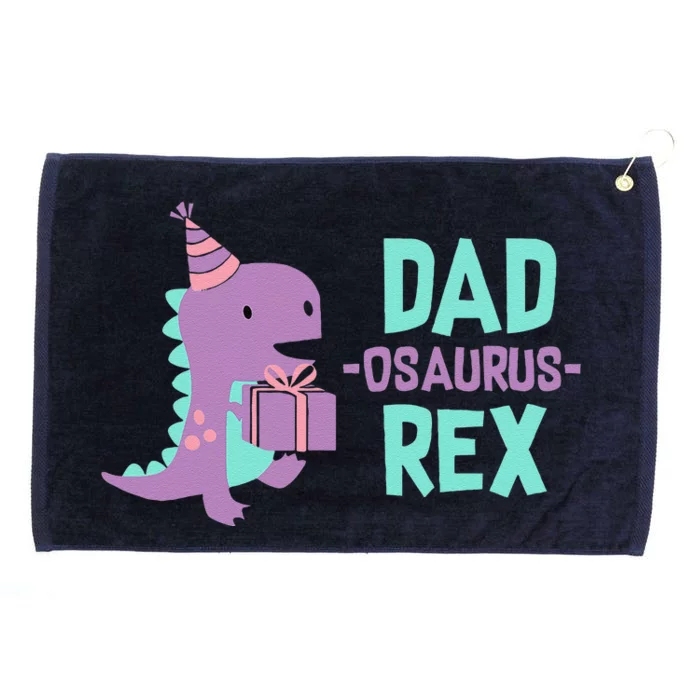 Dad Dinosaur Family Matching Birthday Party Daughter Grommeted Golf Towel