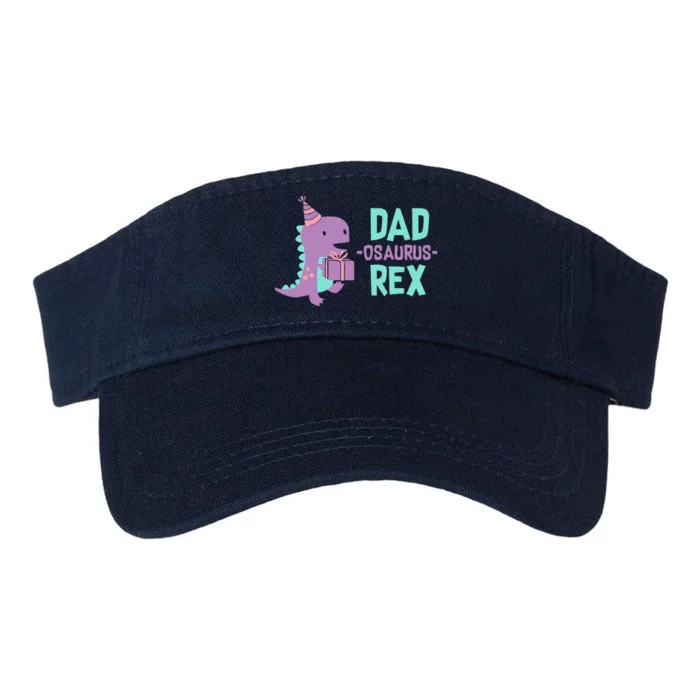 Dad Dinosaur Family Matching Birthday Party Daughter Valucap Bio-Washed Visor