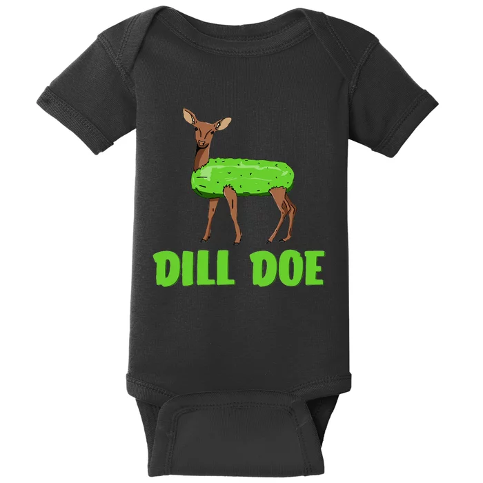 Dill Doe Funny Adult Humor Funny Nature Deer Redneck Baby Bodysuit