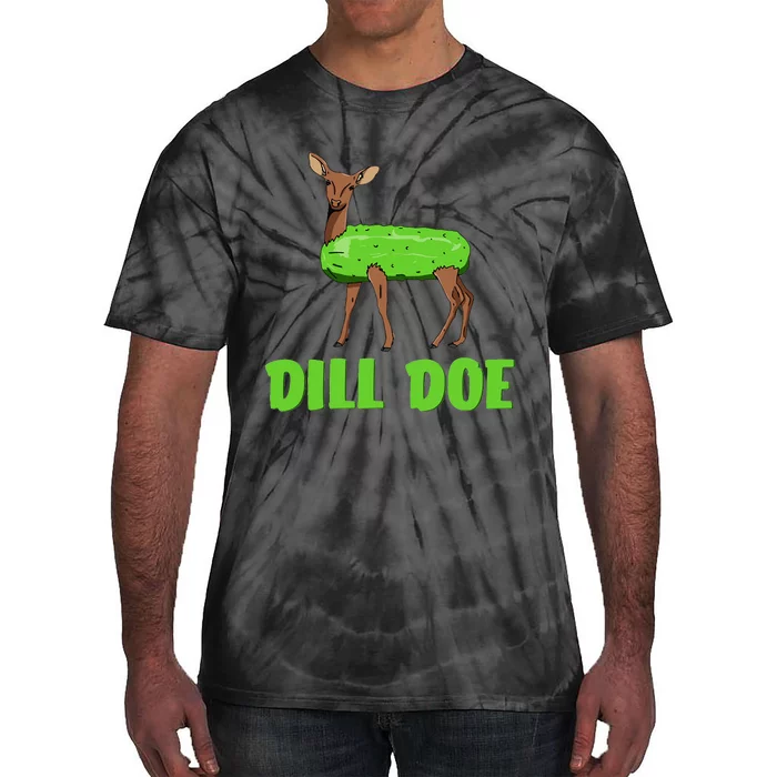 Dill Doe Funny Adult Humor Funny Nature Deer Redneck Tie-Dye T-Shirt