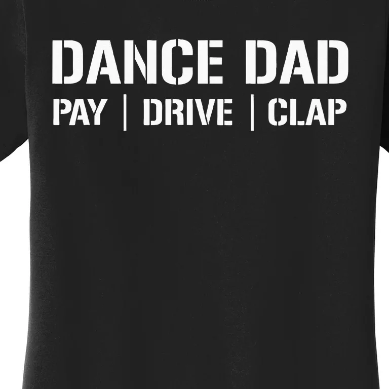 Dance Dad Funny Dancing Daddy Proud Dancer Dad I Finance Women's T-Shirt