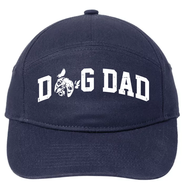 Dog Dad French Bulldog 7-Panel Snapback Hat