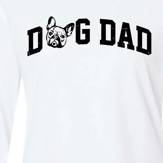 Dog Dad French Bulldog Womens Cotton Relaxed Long Sleeve T-Shirt