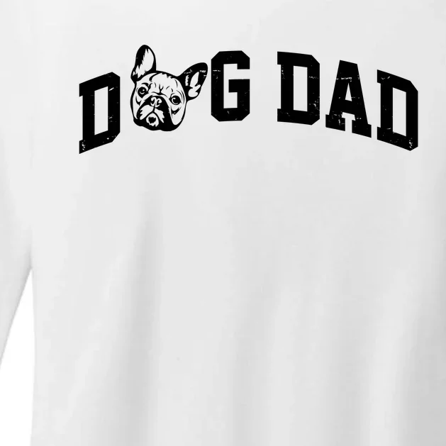 Dog Dad French Bulldog Womens CVC Long Sleeve Shirt