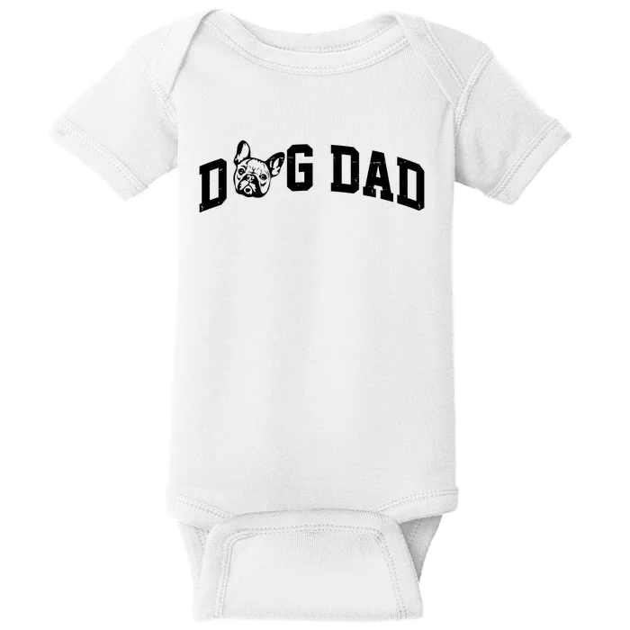 Dog Dad French Bulldog Baby Bodysuit