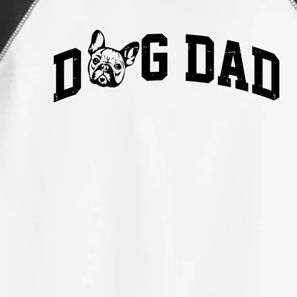 Dog Dad French Bulldog Toddler Fine Jersey T-Shirt