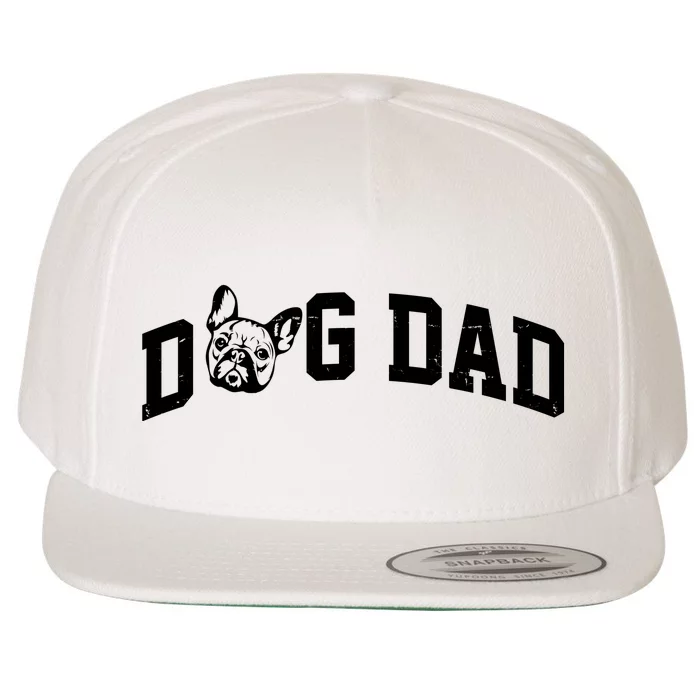 Dog Dad French Bulldog Wool Snapback Cap