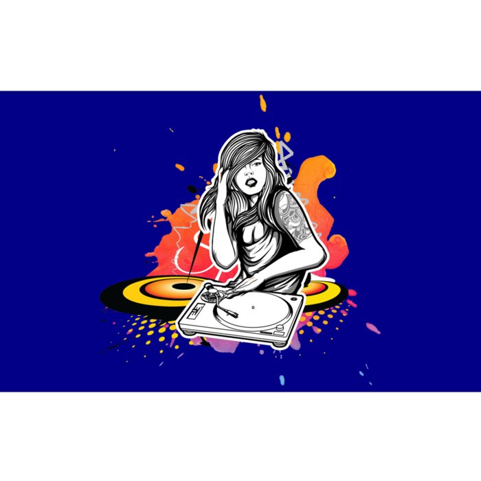 Dj Deejay Girl Music Techno Headphones Turntable Pop Cute Gift Bumper Sticker