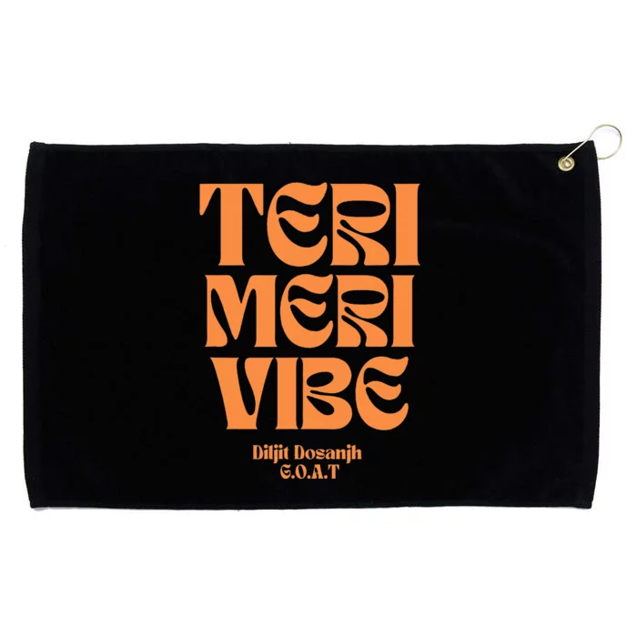 Diljit Dosanjh Goat Typography Grommeted Golf Towel