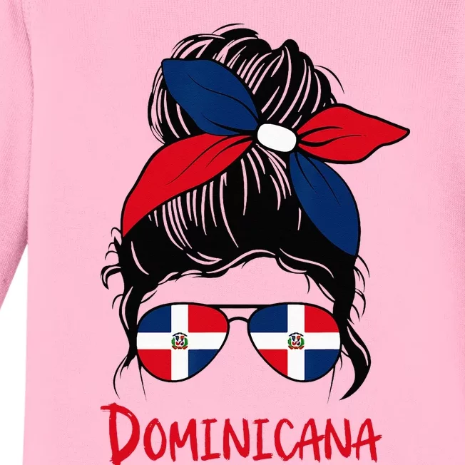 Dominicana Dominican Girl Republica Dominicana Republic Baby Long Sleeve Bodysuit