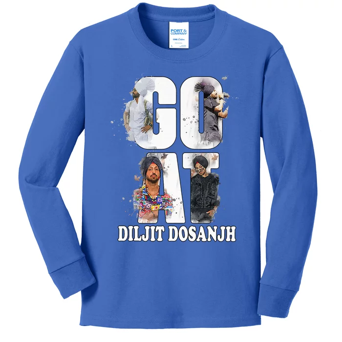 Diljit Dosanjh G.O.A.T. 2 Singer Kids Long Sleeve Shirt