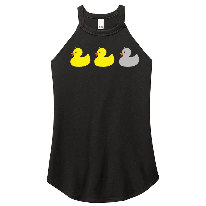 Duck Duck Gray Duck Funny Minnesota Women’s Perfect Tri Rocker Tank