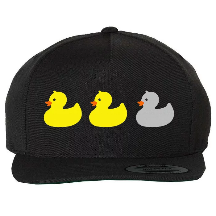 Duck Duck Gray Duck Funny Minnesota Wool Snapback Cap