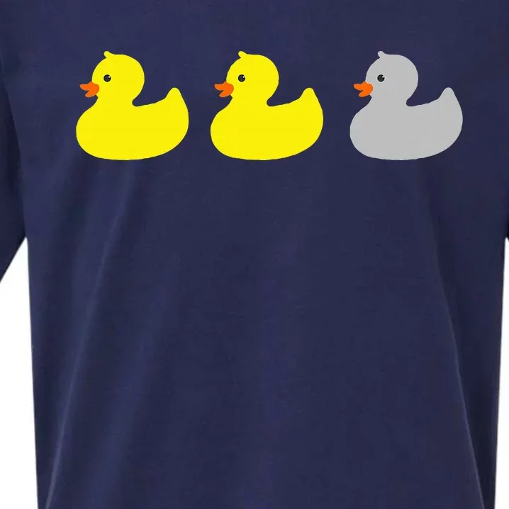 Duck Duck Gray Duck Funny Minnesota Sueded Cloud Jersey T-Shirt