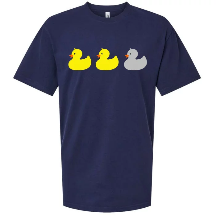 Duck Duck Gray Duck Funny Minnesota Sueded Cloud Jersey T-Shirt