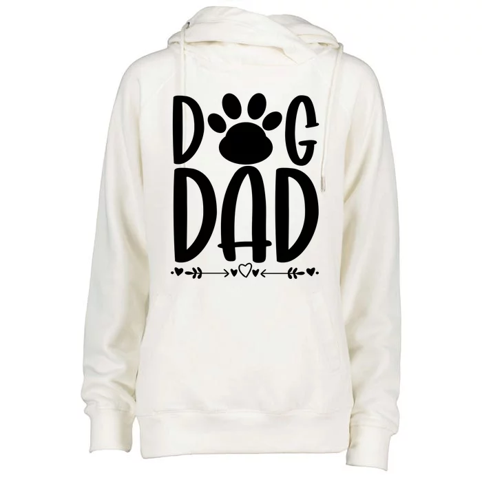 Dog Dad Gift Womens Funnel Neck Pullover Hood